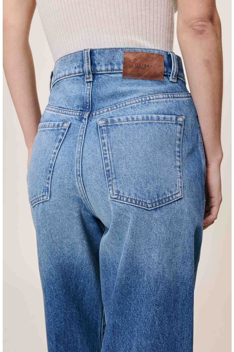 Taylor High Waist Relaxed Barrel Jeans, Alternate, color, NORTH WATER