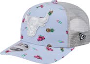New Era Men's New Era Light Blue/Gray Chicago Bulls Adventure Aloha Pattern 9SEVENTY Stretch-Snap Hat