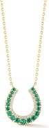 SPHERA MILANO Horseshoe Pendant Necklace