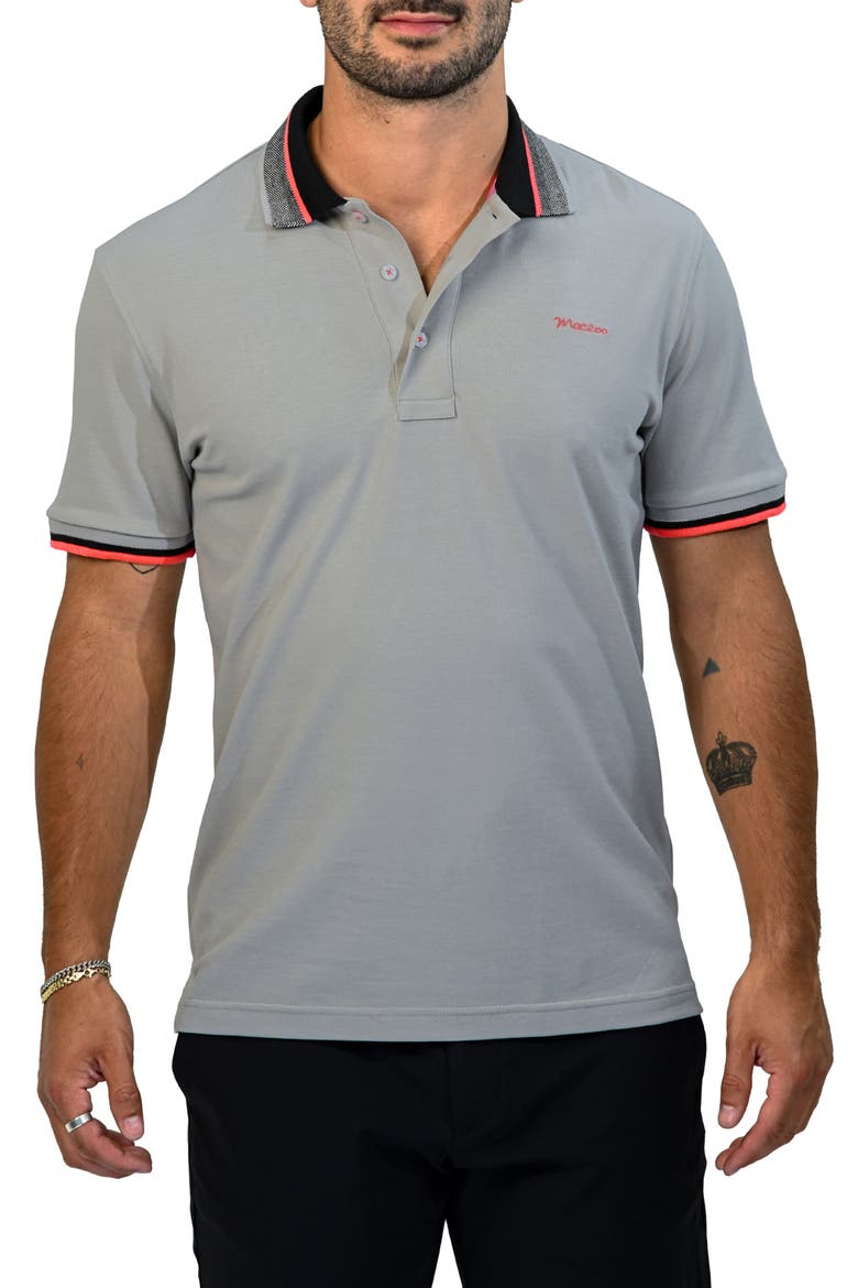 Tippatch46 Piqué Polo, Main, color, GREY