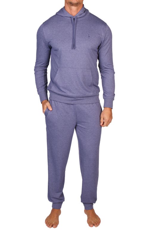 Tailorbyrd French Terry Hoodie In Blue