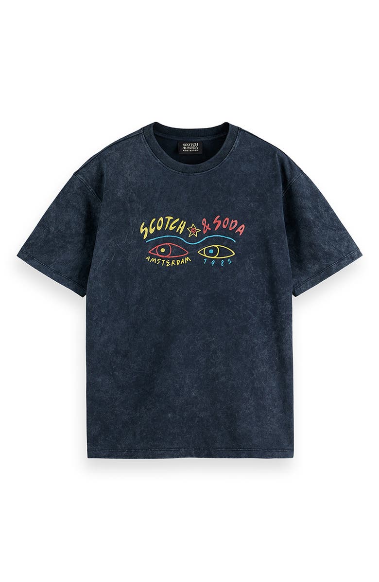 Scotch & Soda Logo Graphic T-Shirt, Alternate, color, Carbon
