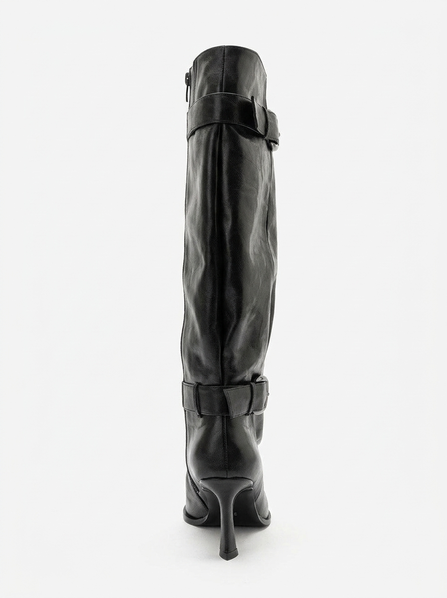 Marcella Stiletto Knee High Boot, Alternate, color, Black