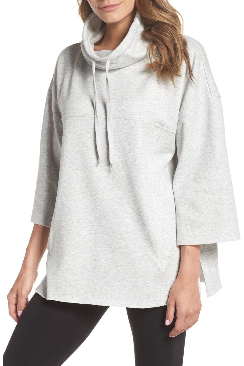 Astrid Poncho, Main, color, SEAL HEATHER