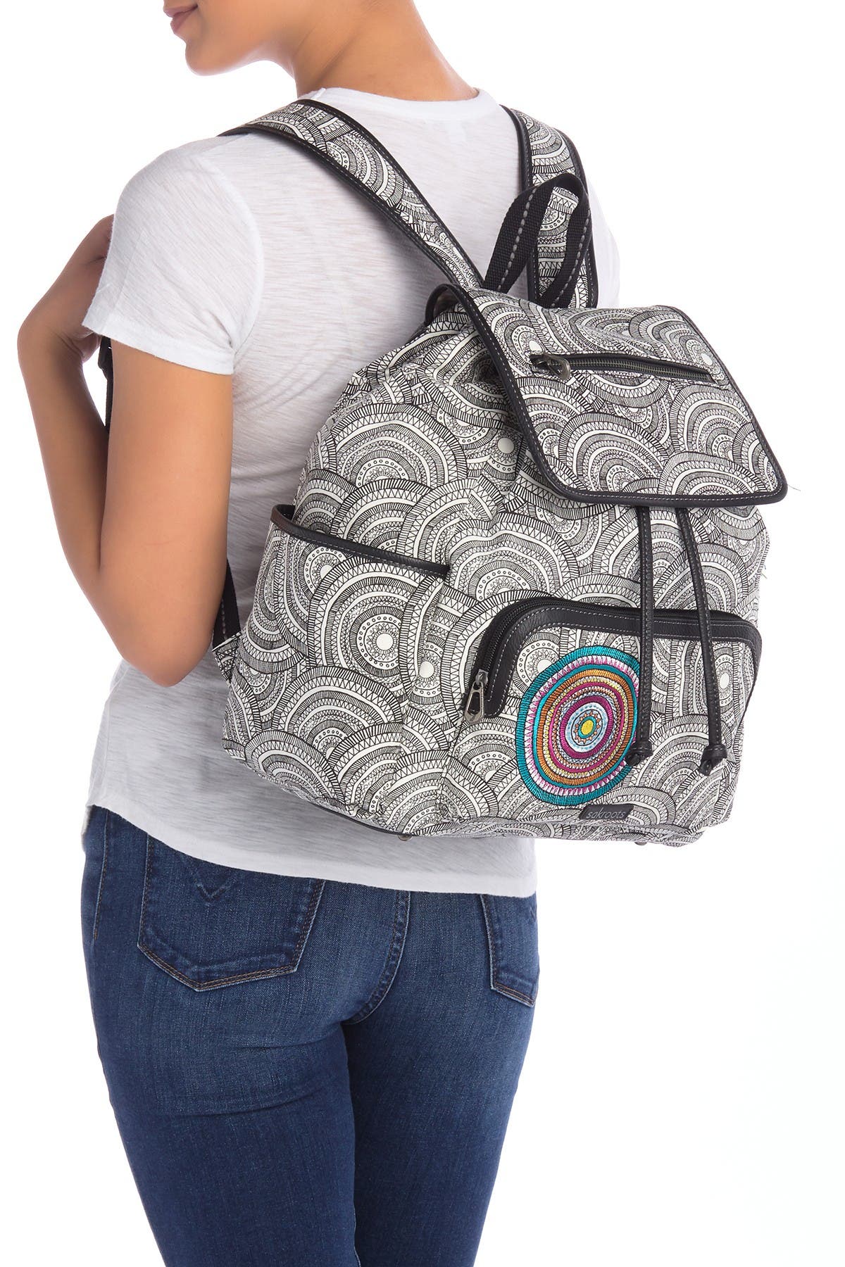 Sakroots Artist Circle Backpack, Alternate, color, 