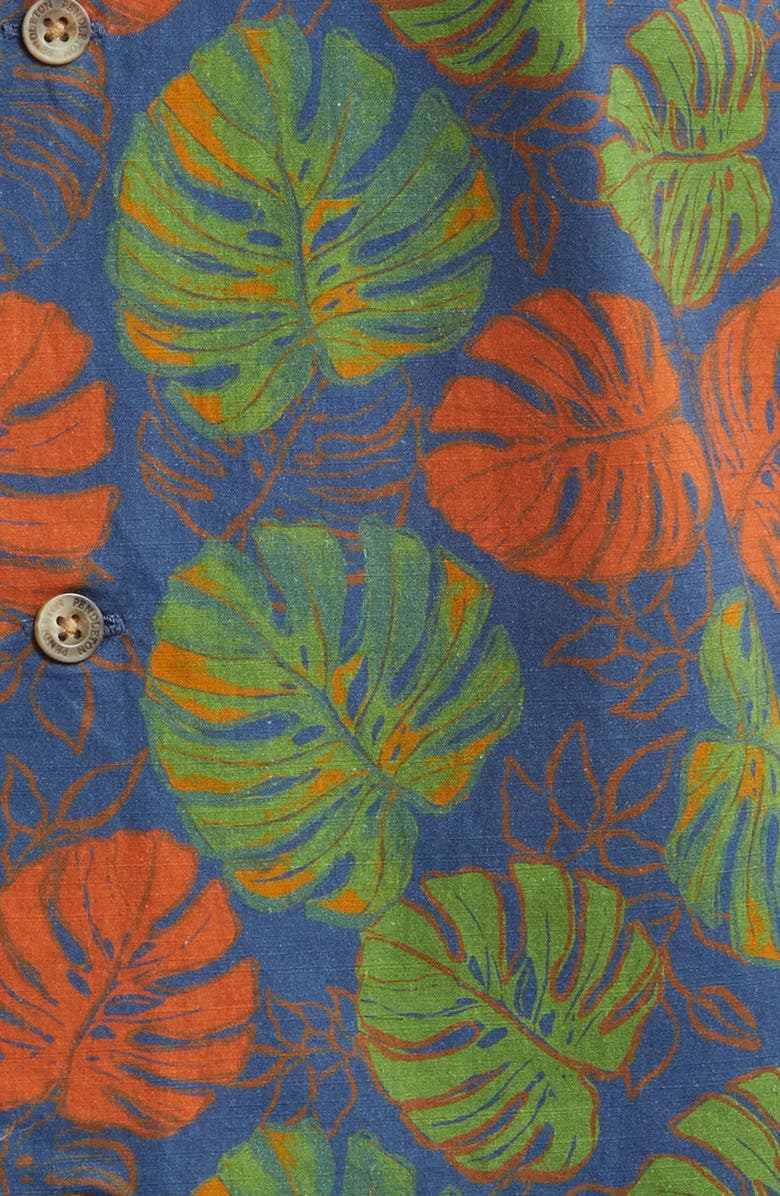 Pendleton Aloha Print Short Sleeve Button-Up Shirt, Alternate, color, 