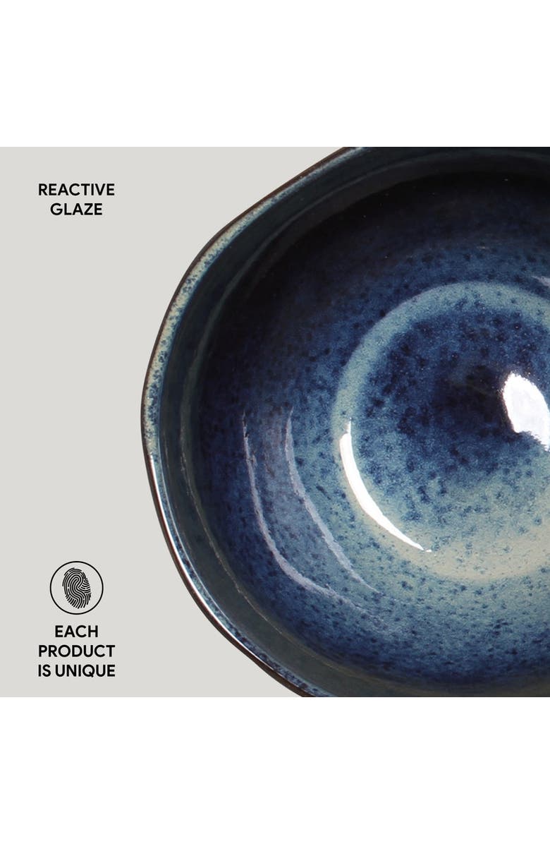 Porto Brasil Organic Soup/Dessert Bowl Set of 6, Alternate, color, Denim