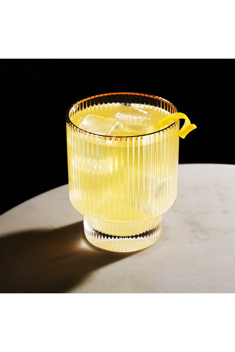 Meridian Crystal Tumblers Set of 2, Alternate, color, GLASS AND GOLD