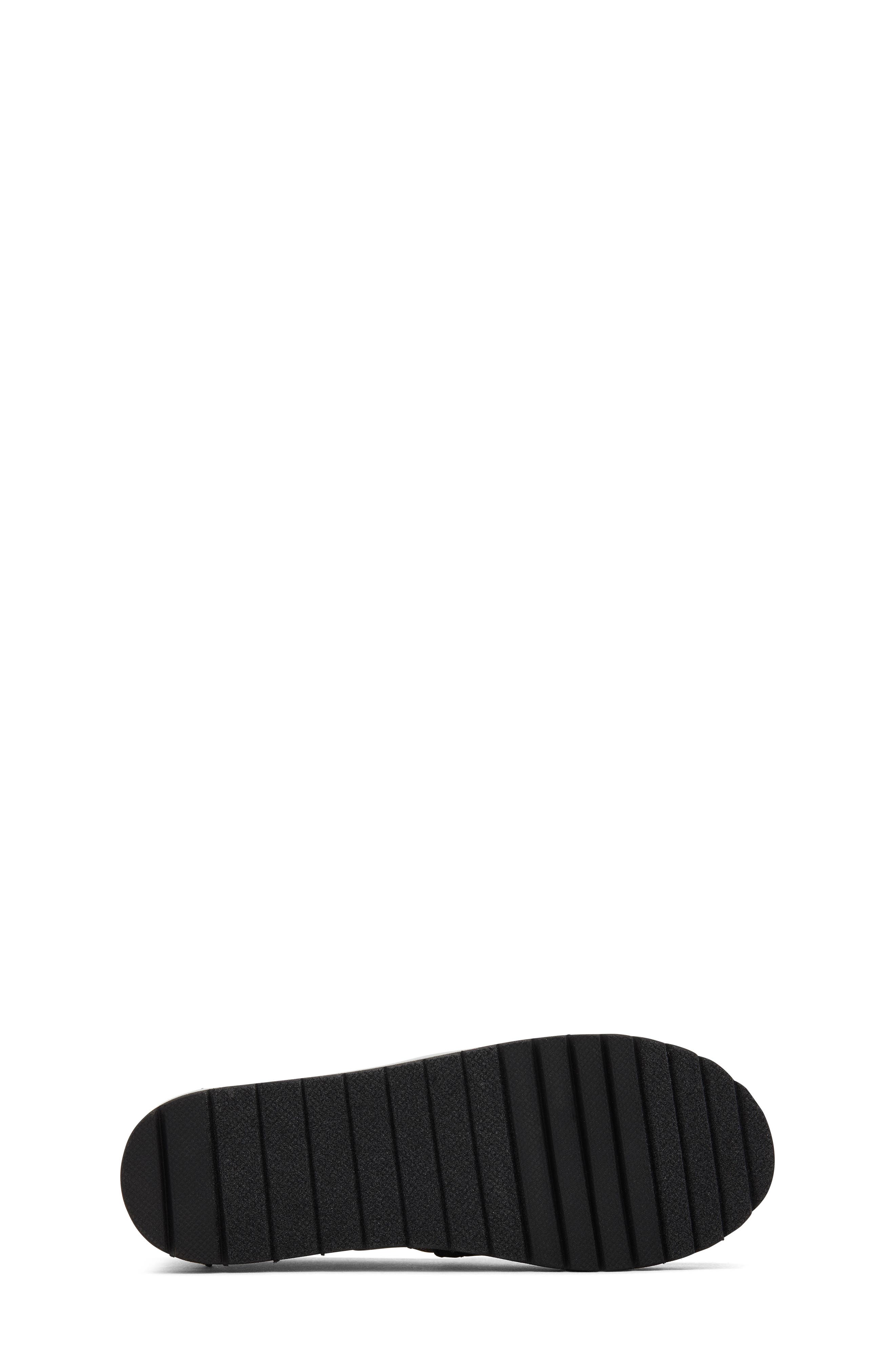 TOMS Kids' Classic Alpargata Platform Slip-On, Alternate, color, Black Black
