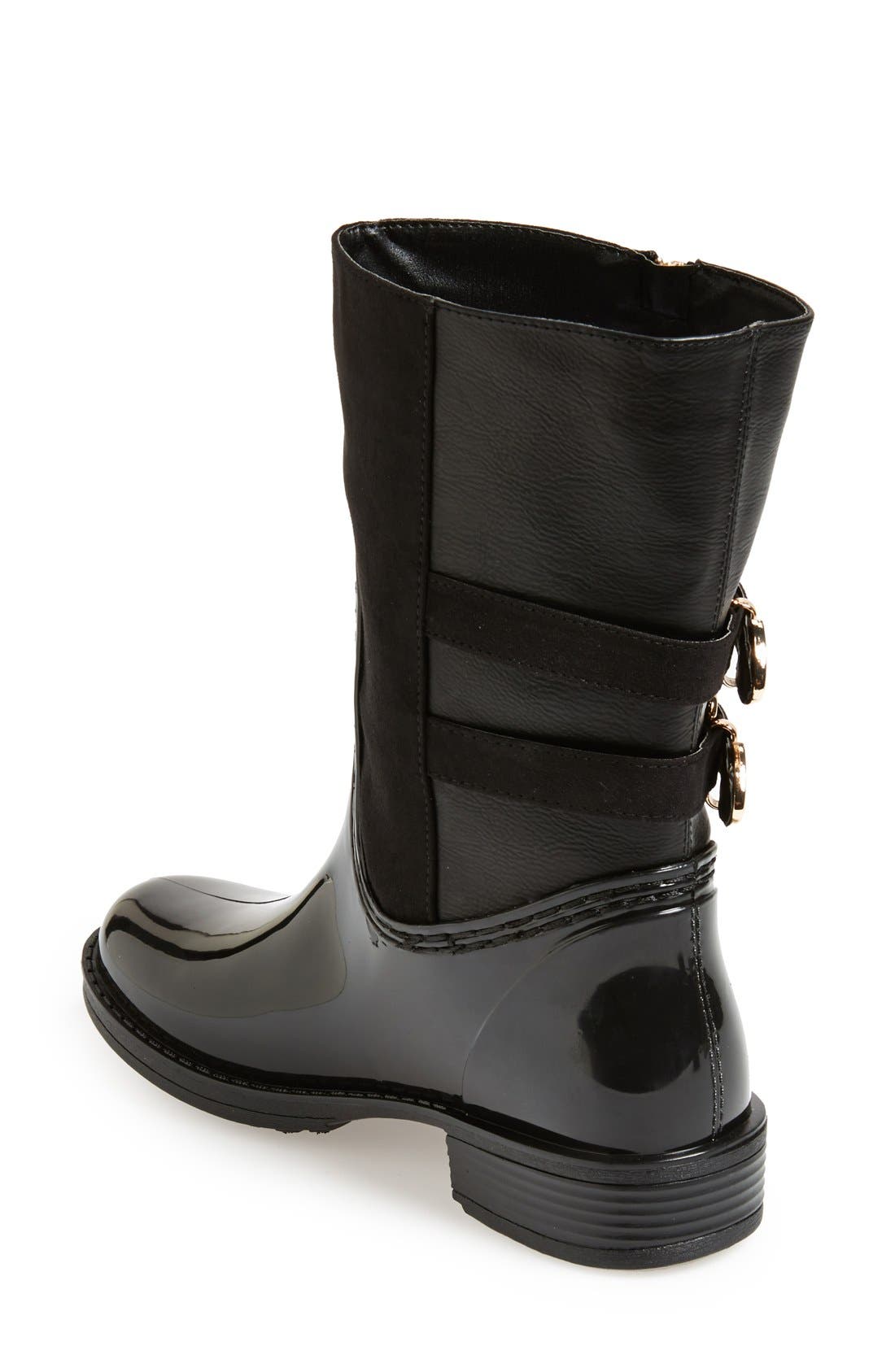 Posh Wellies 'Resilience' Mid Rain Boot, Alternate, color, 
