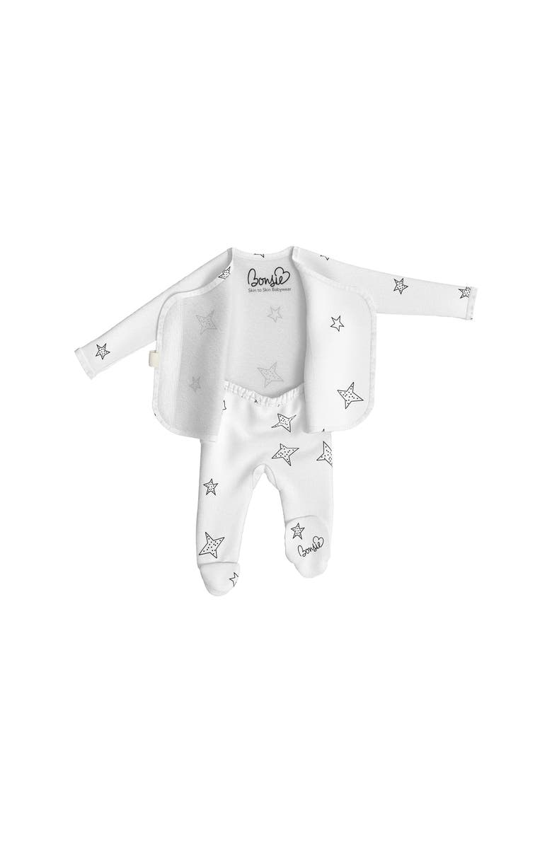 Bonsie Baby Skin to Skin Girl or Boy, Footie, Alternate, color, Stars