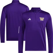 adidas Men's adidas Purple Washington Huskies Half-Zip Golf Jacket