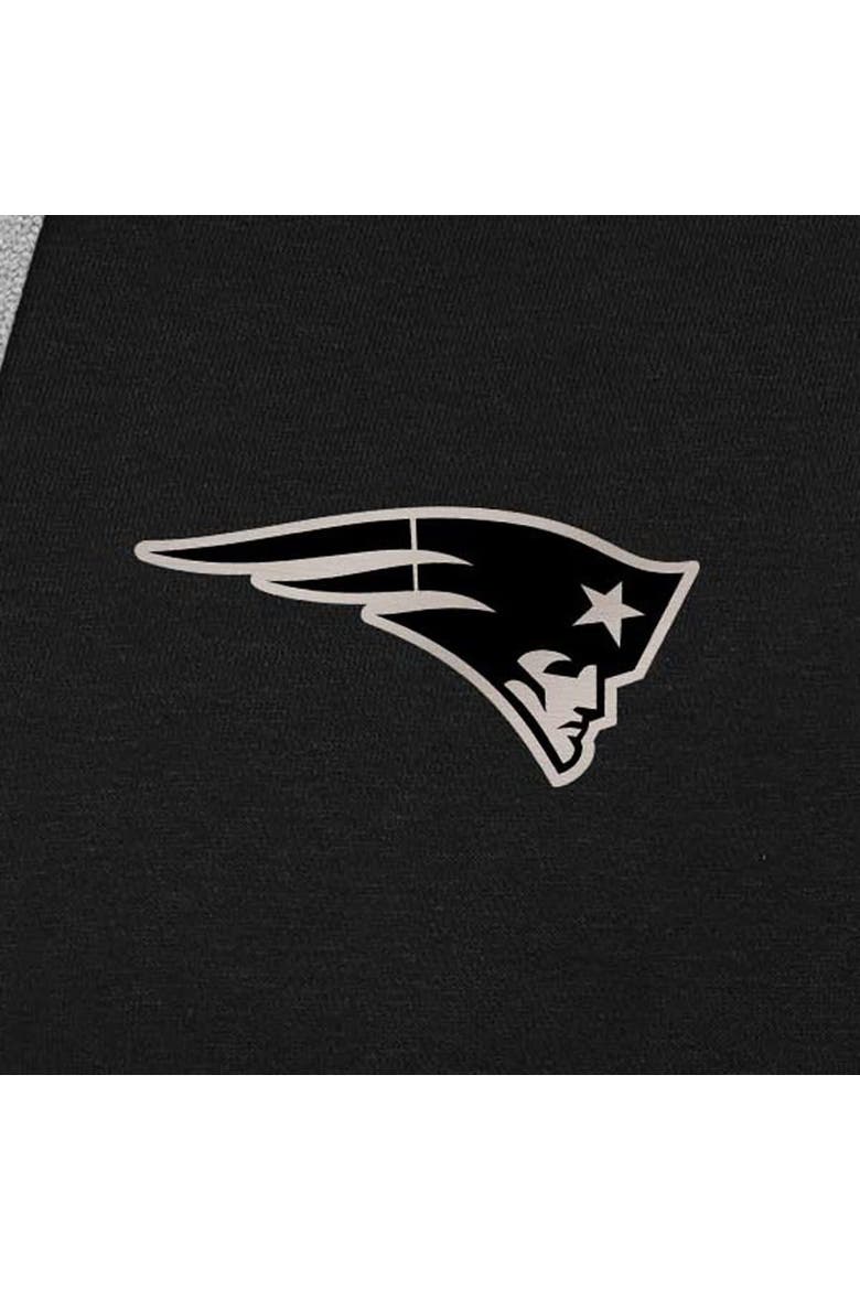 Men's Antigua Black New England Patriots Brushed Carbon Victory Pullover Hoodie, Alternate, color, Black
