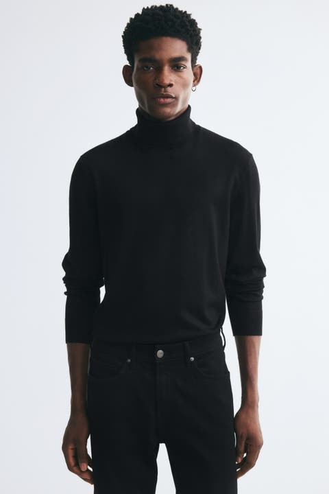 Regular-fit Fine-knit Turtleneck Sweater