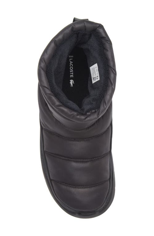 Lacoste Serve Slipper In Black