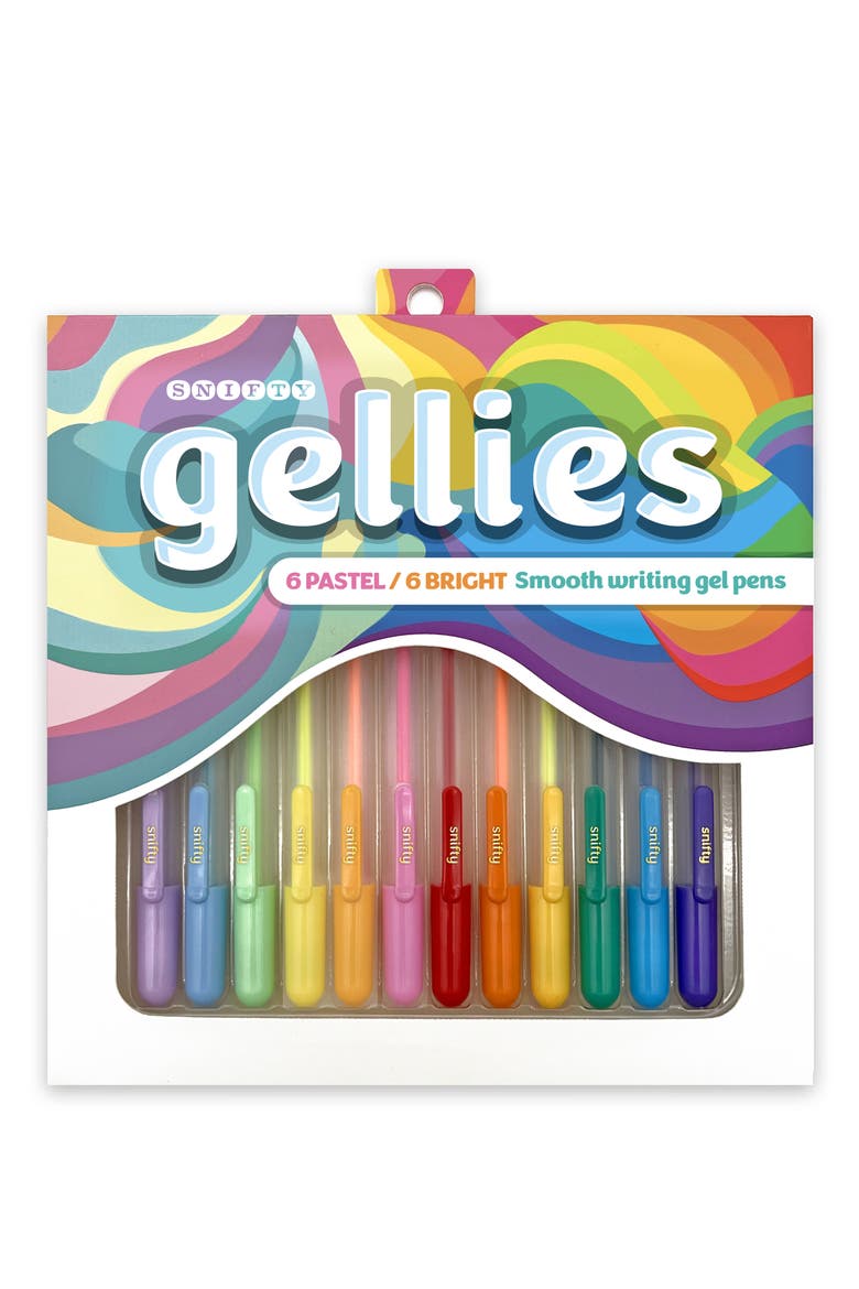 12-Pack Pastel & Bright Gellies Gel Pens, Main, color, MULTI