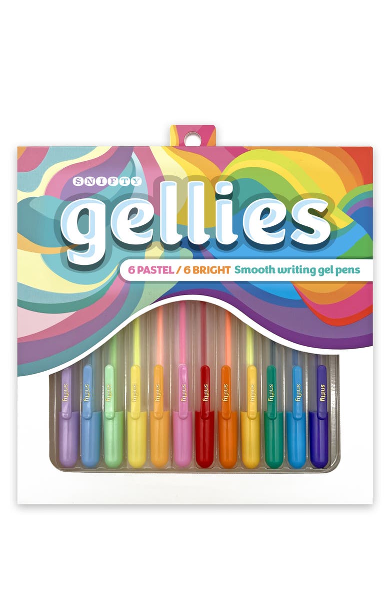 SNIFTY 12-Pack Pastel & Bright Gellies Gel Pens, Main, color, Multi