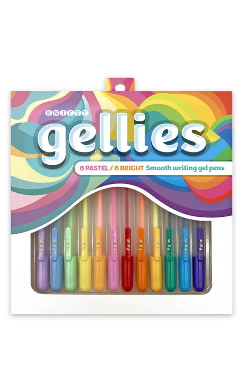 12-Pack Pastel & Bright Gellies Gel Pens