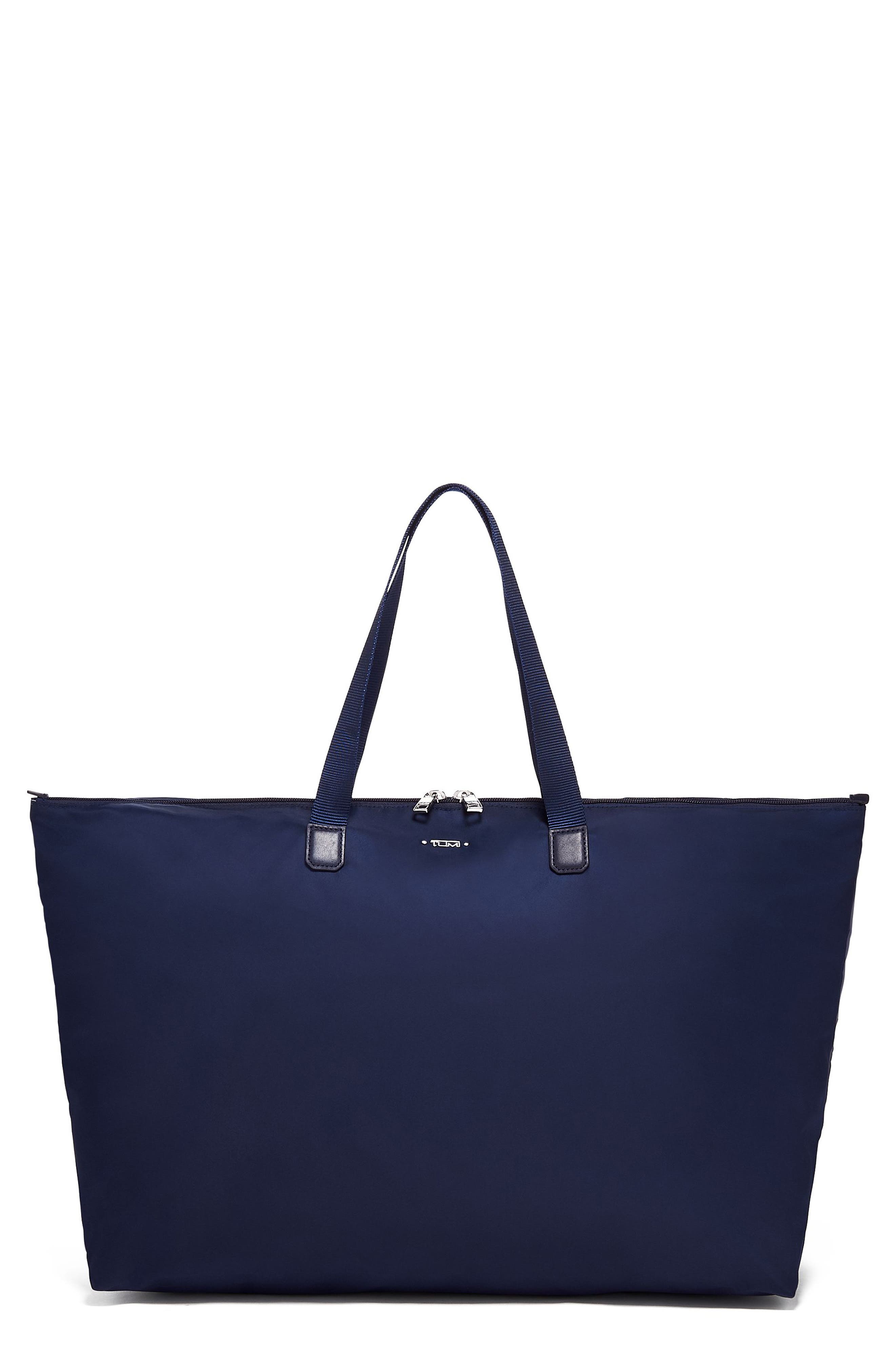 Voyageur Just In Case® Packable Nylon Tote, Main, color, INDIGO