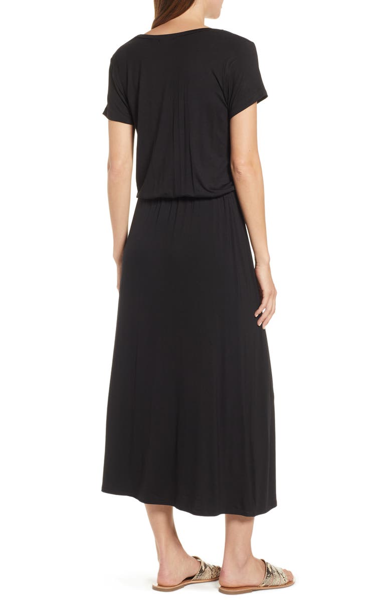 Caslon<sup>®</sup> Drawstring Jersey Maxi Dress, Alternate, color, 