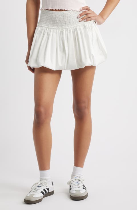 Bubble Hem Miniskirt