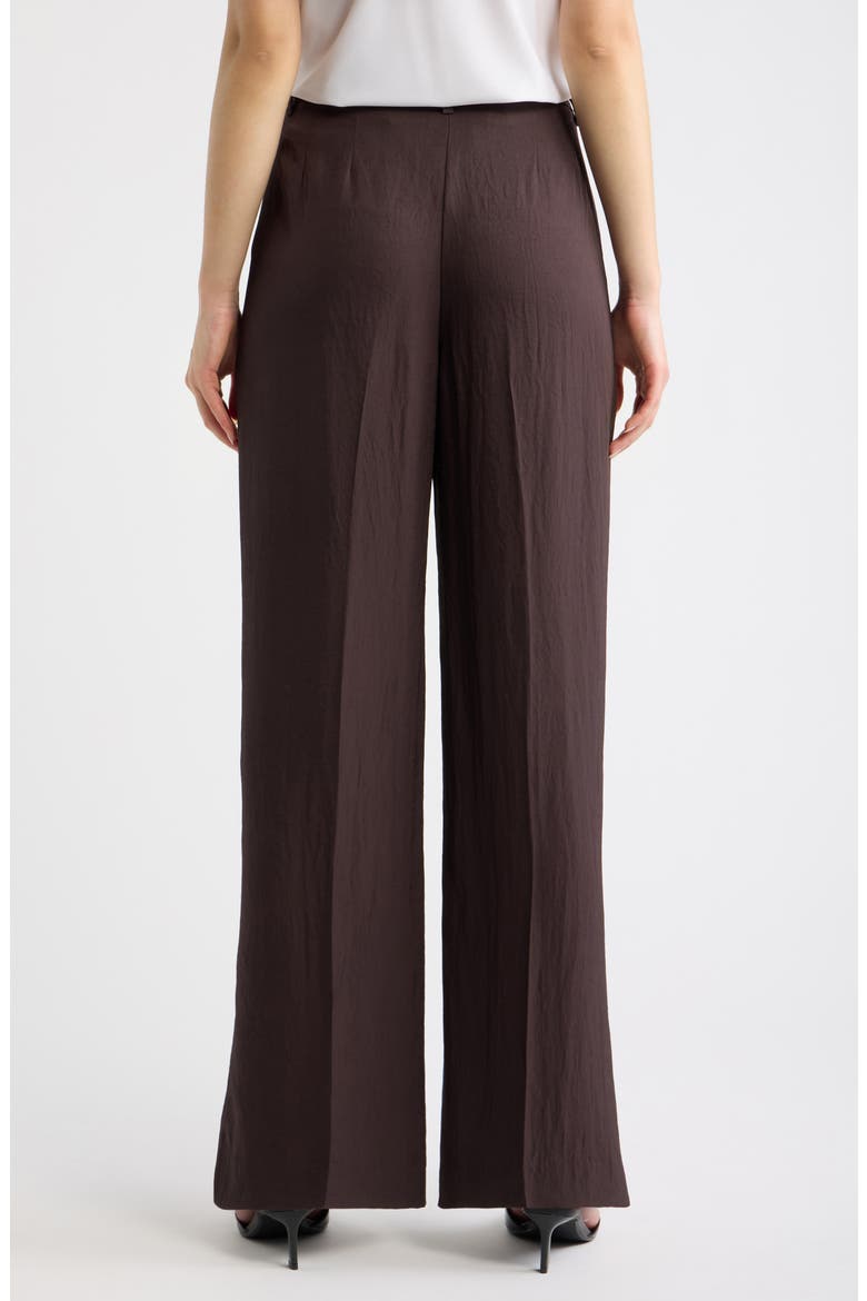 Classic Wide Leg Ankle Pants, Alternate, color, DARK BROWN