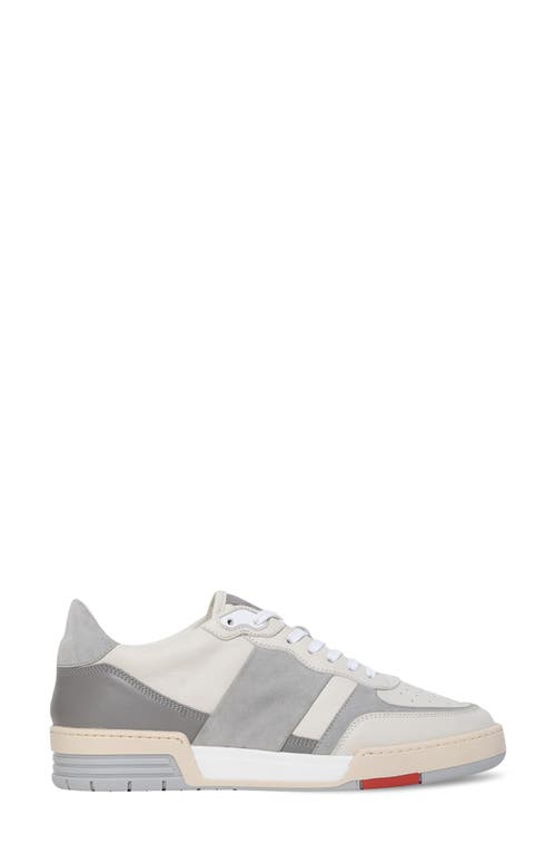 Collegium Pillar Destroyer Ii Off-white Panelled Leather Sneakers In Multi