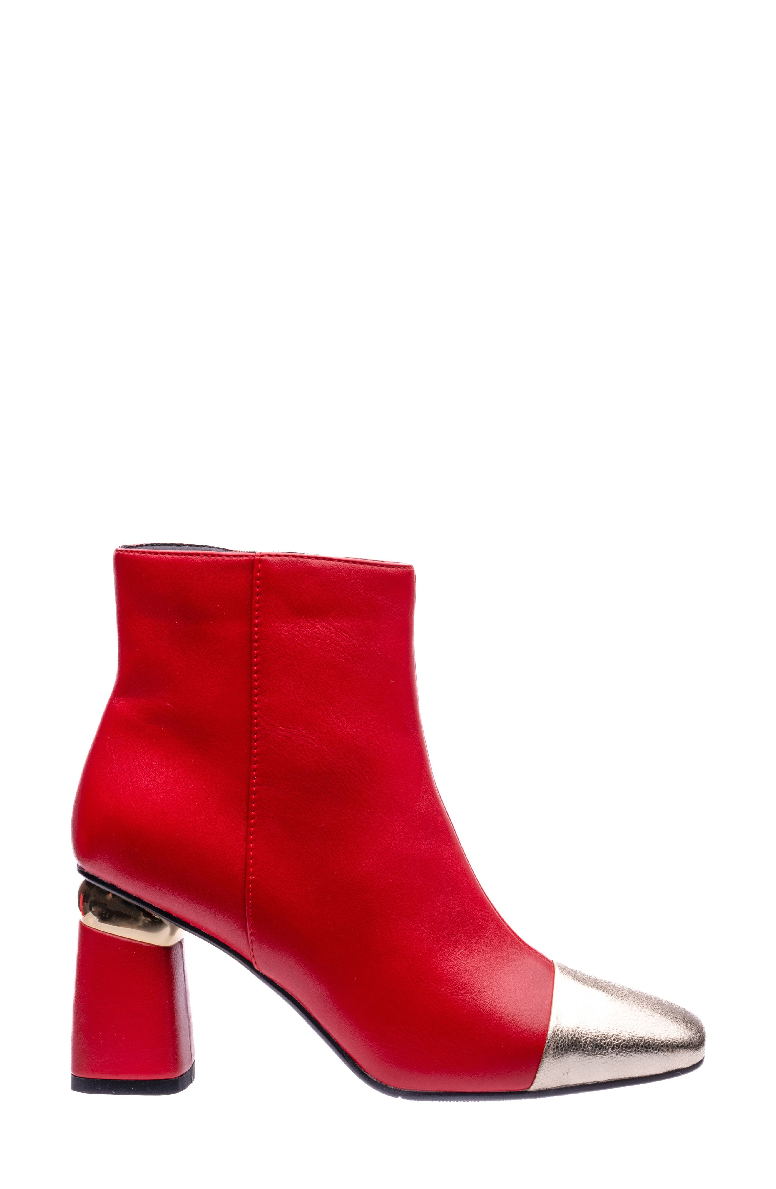 NINETY UNION Two-Tone Bootie, Alternate, color, Red