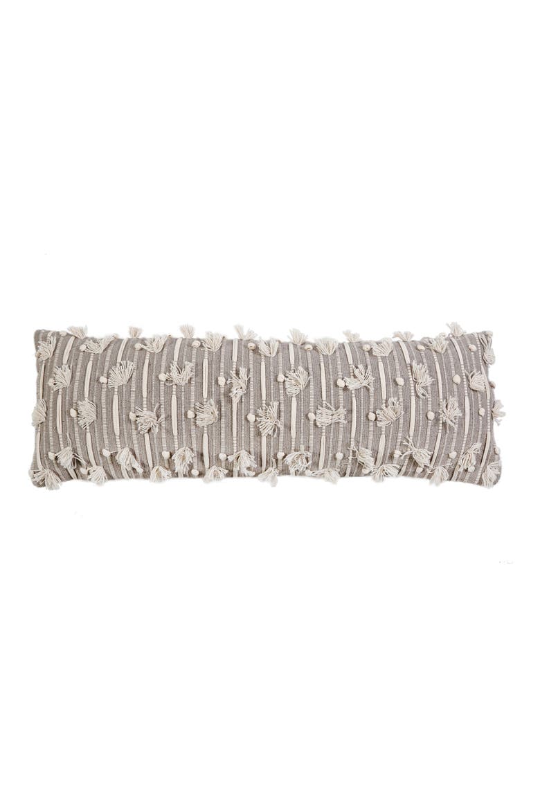 Nora Handwoven Accent Pillow, Main, color, TAUPE/IVORY