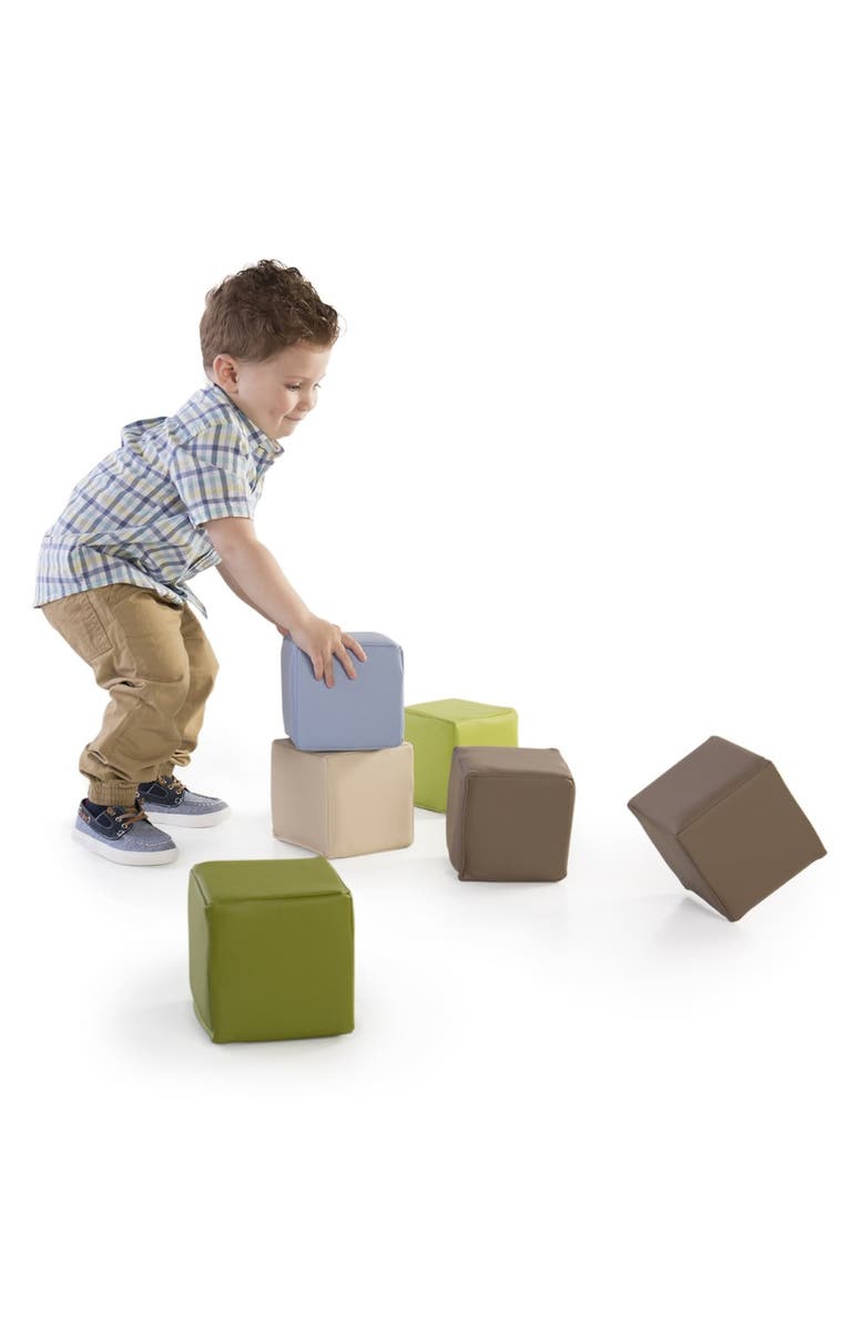 Kaplan Early Learning Company Soft Oversized Blocks - 12 Pieces, Alternate, color, Multicolored