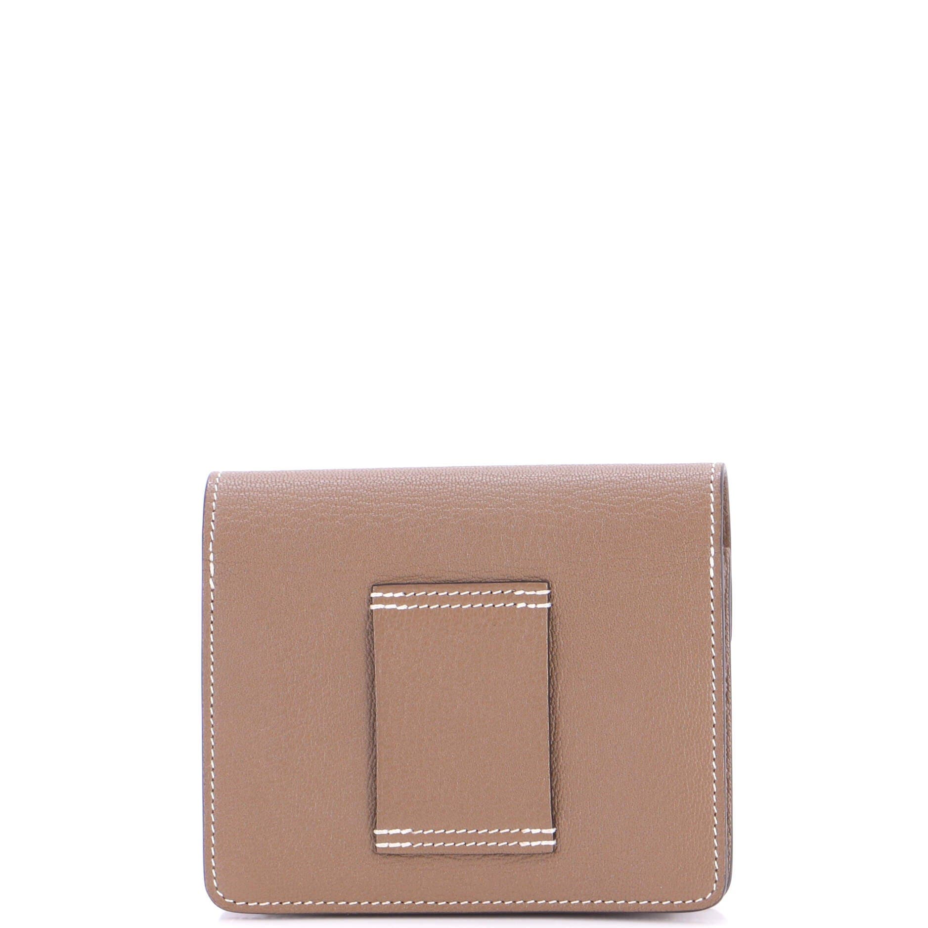 Roulis Slim Wallet Chevre Mysore, Alternate, color, Etoupe