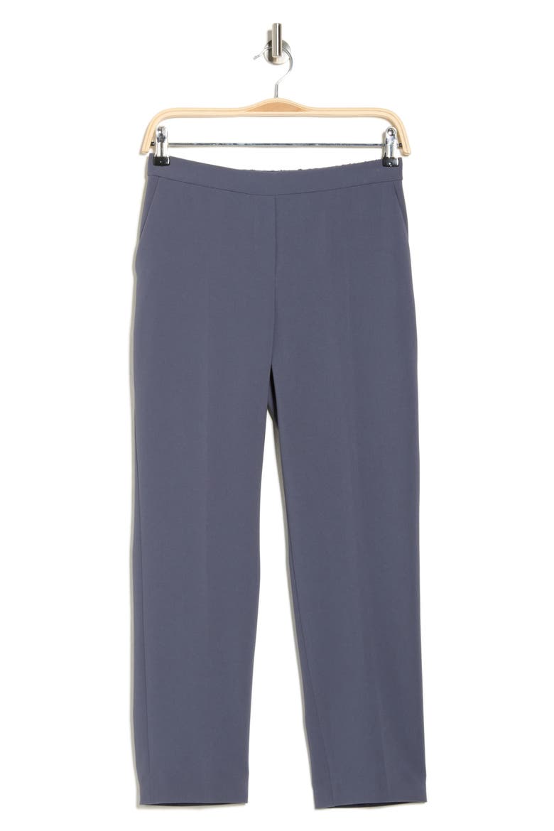 Treeca Flat Front Crop Pull-On Pants, Alternate, color, BLGR