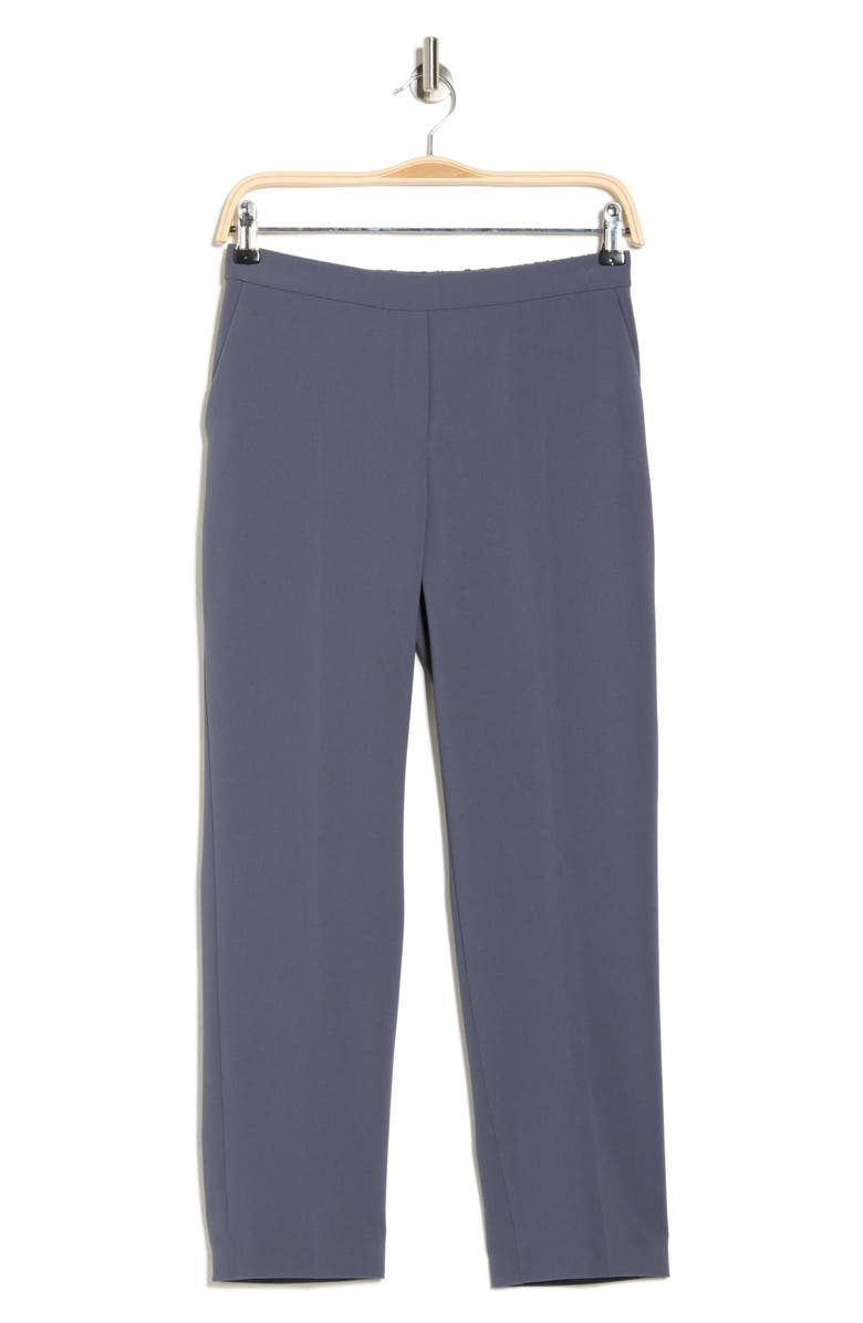 Theory Treeca Flat Front Crop Pull-On Pants, Alternate, color, Blgr