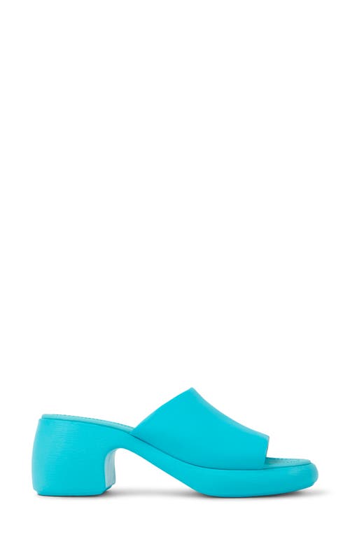 Shop Camper Thelma Platform Slide Sandal In Turquiose Aqua