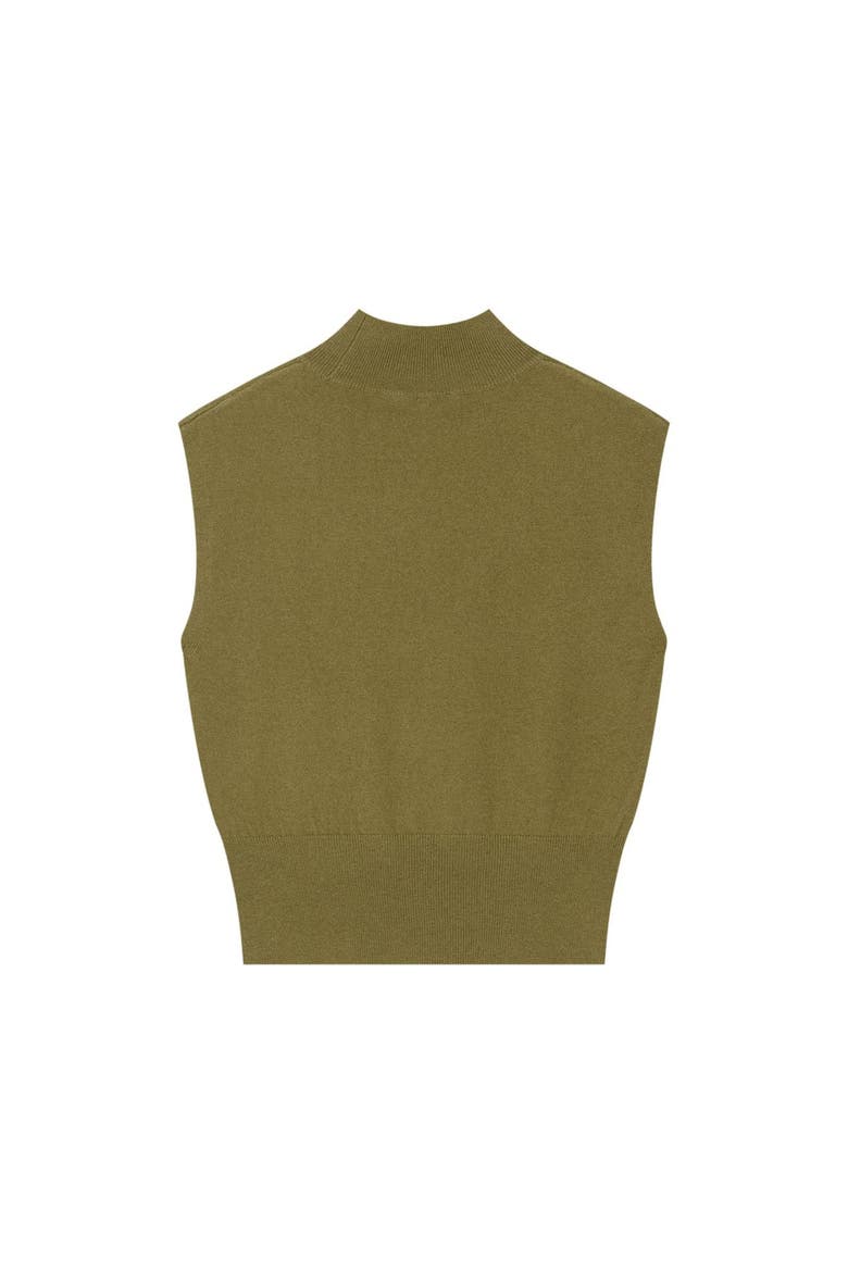 Wool Blend Sleeveless Top, Alternate, color, Green