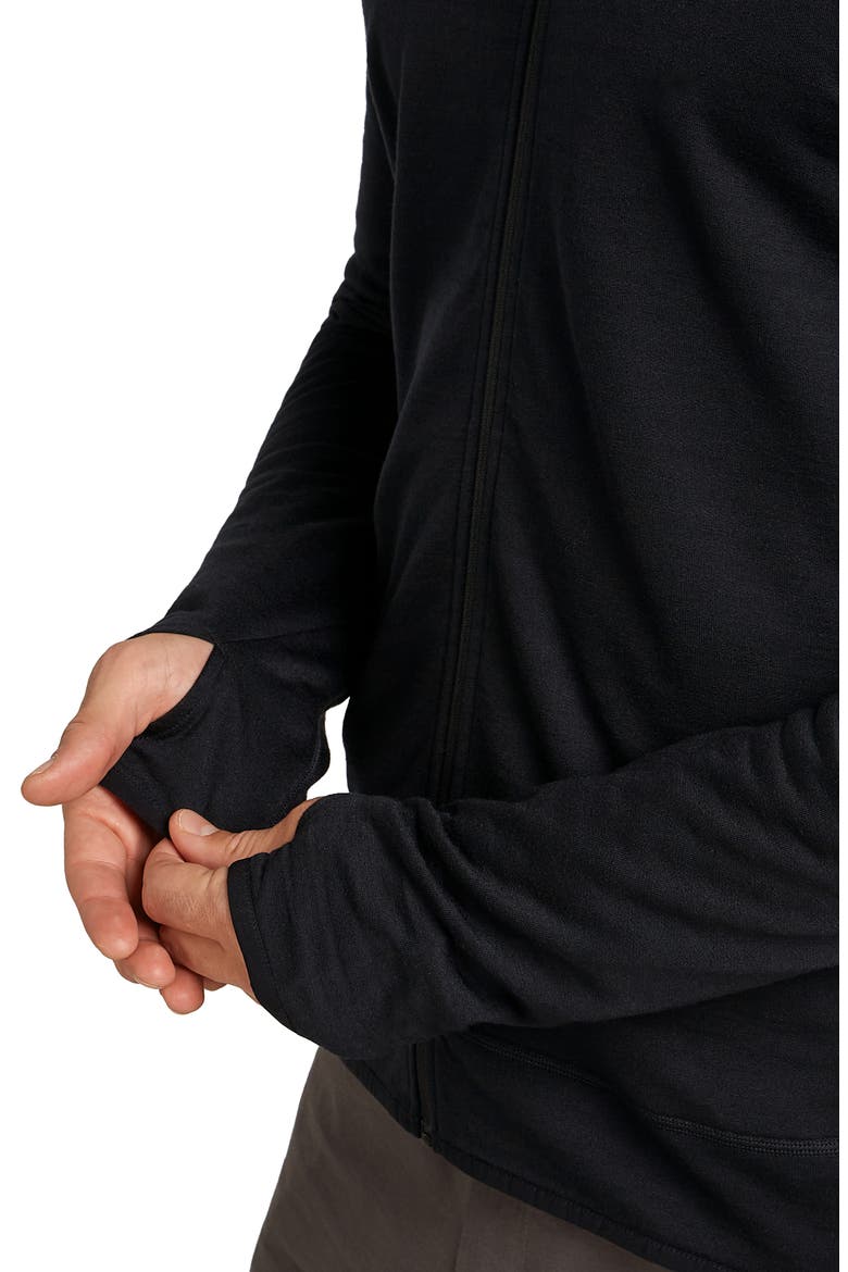 300 Descender Full Zip Jacket, Alternate, color, BLACK