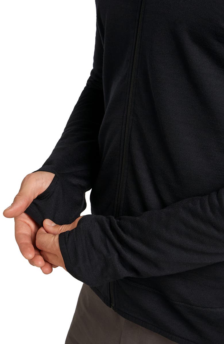 Icebreaker 300 Descender Full Zip Jacket, Alternate, color, Black