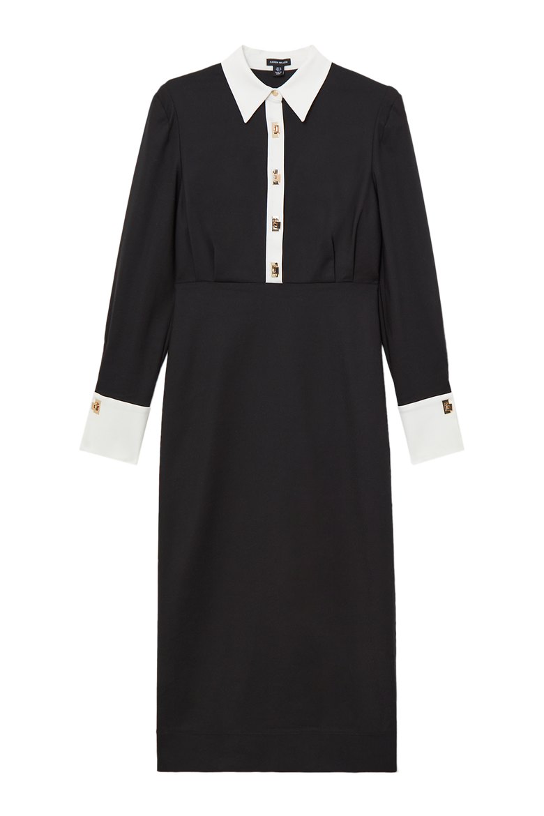 Techno Cotton Shirt Maxi Shirt Dress, Alternate, color, Mono