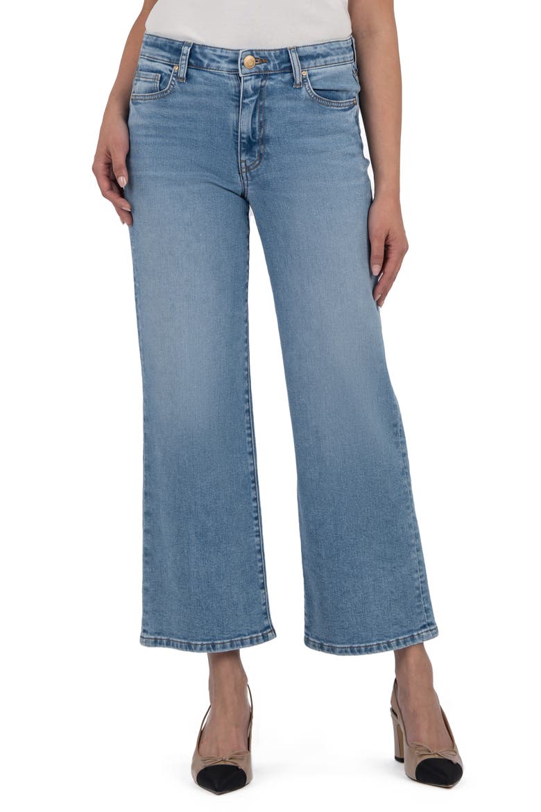 High Waist Wide Leg Jeans, Main, color, INCONTESTABLE W
