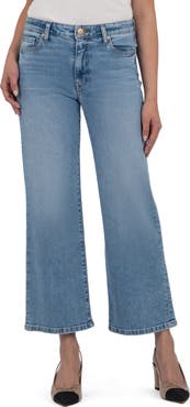 KUT from the Kloth High Waist Wide Leg Jeans