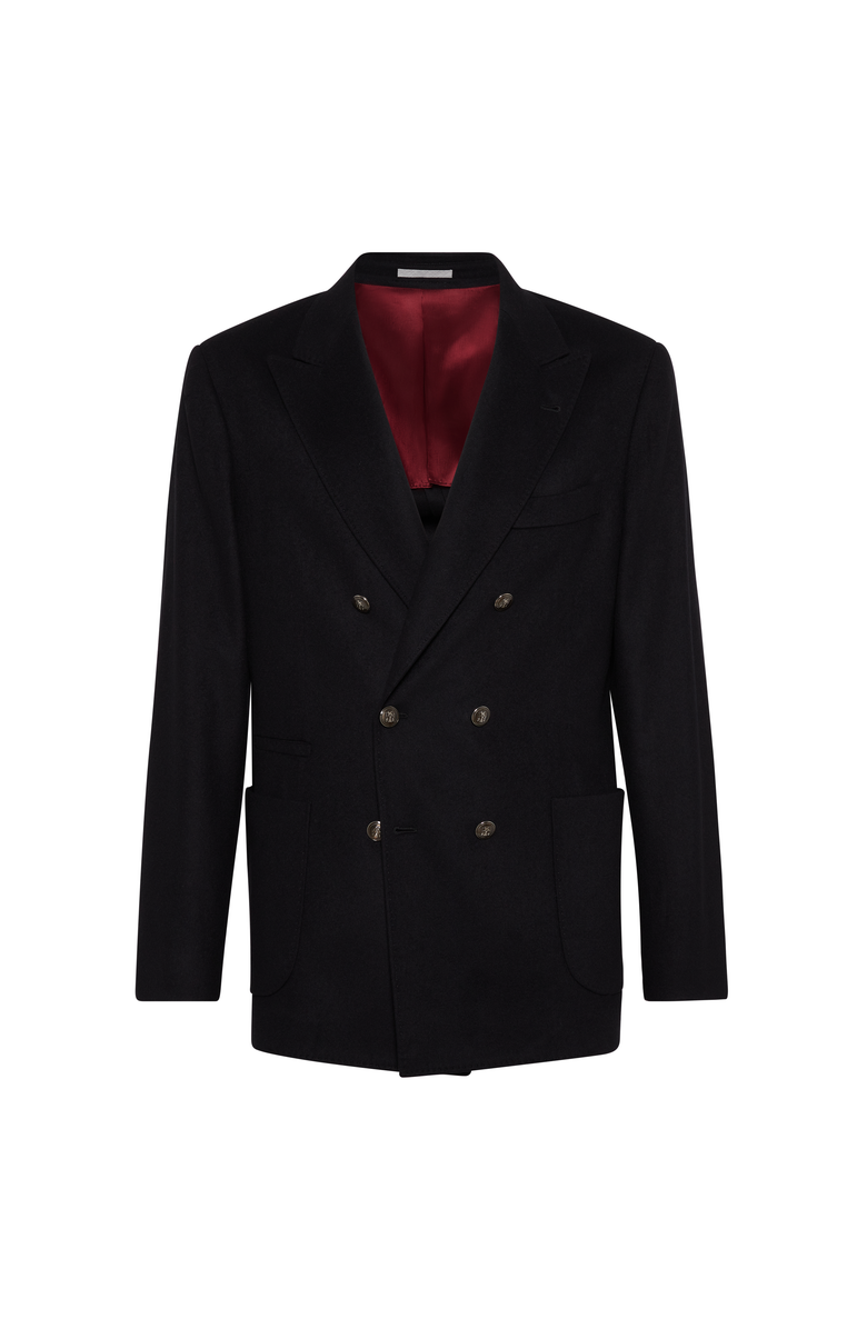 Brunello Cucinelli Blazer with metal buttons, Main, color, Black