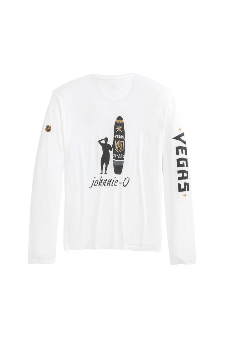 Men's johnnie-O White Vegas Golden Knights Adam Long Sleeve T-Shirt, Alternate, color, White