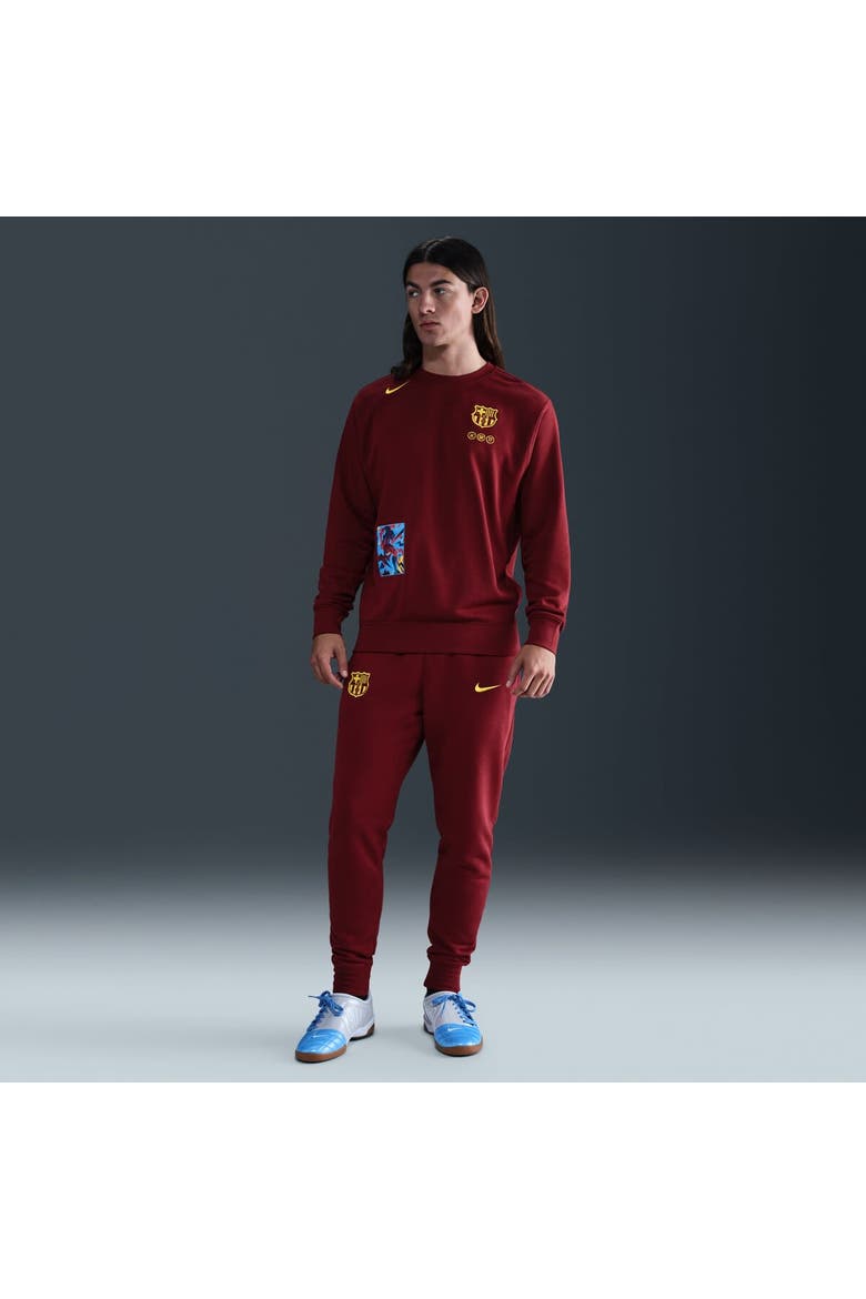 Men's Nike Red Barcelona Special Edition Club Fleece Sweatshirt, Main, color, Red