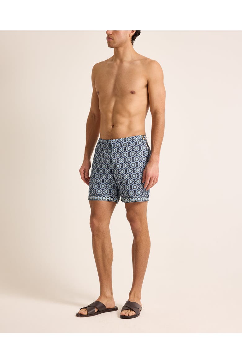 Bulldog Mid-Length Classic Fit Swim Shorts, Alternate, color, NIGHT IRIS