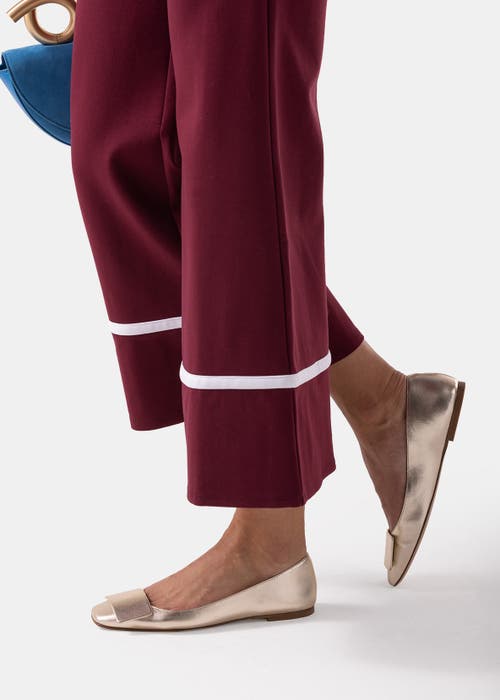 Bells & Becks Emma Ballerina Flat With Tab In Gold