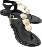 Forever & Always Shoes Giulia Leather Flat Sandal
