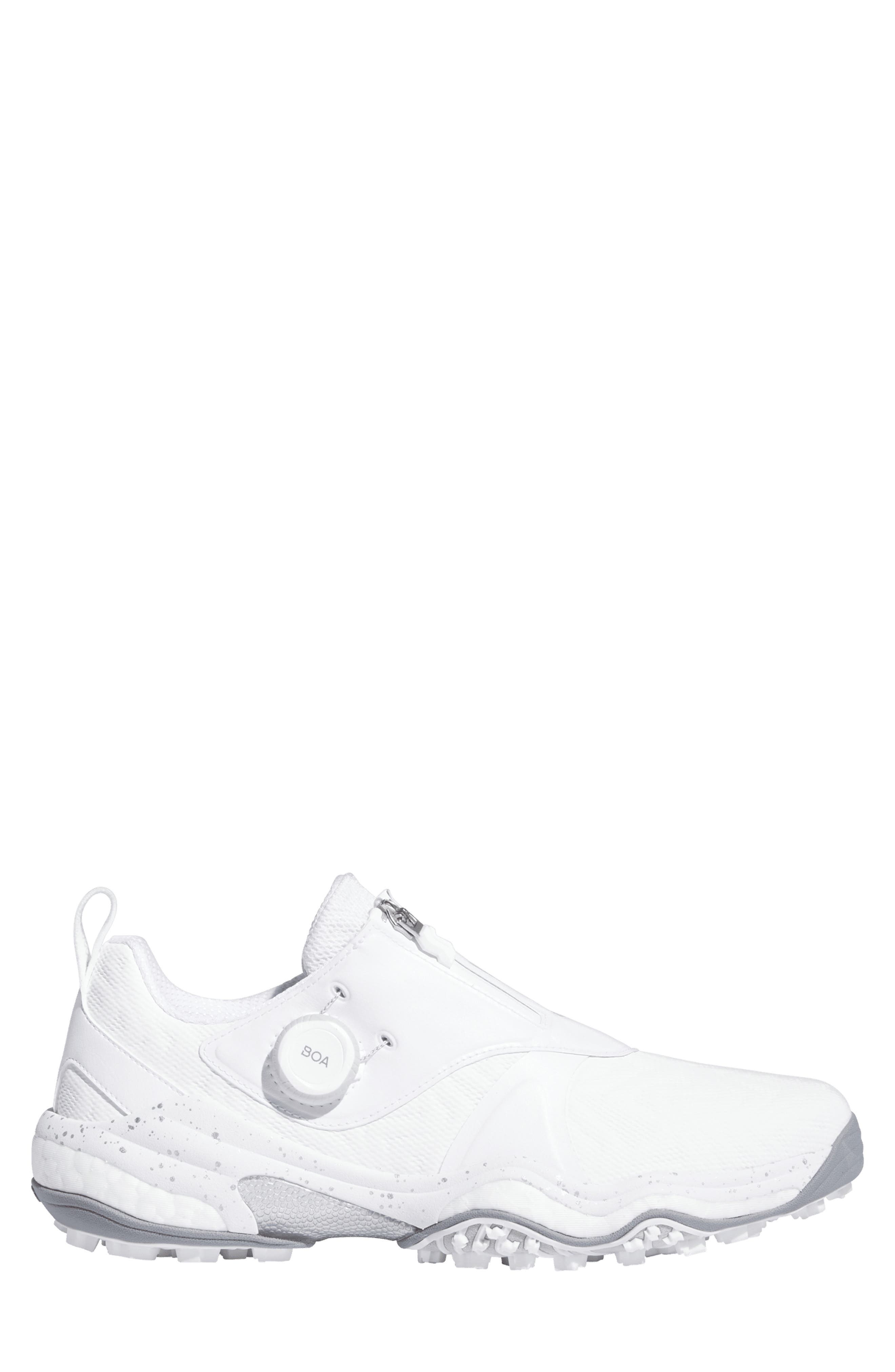 adidas Codechaos BOA 25 Waterproof Spikeless Golf Shoe, Alternate, color, White/ Silver/ Grey Two