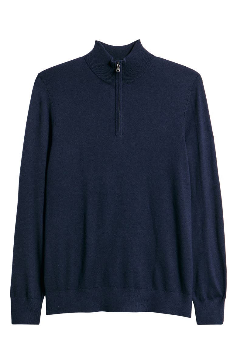 Mizzen+Main Heritage Quarter Zip Sweater, Alternate, color, Navy