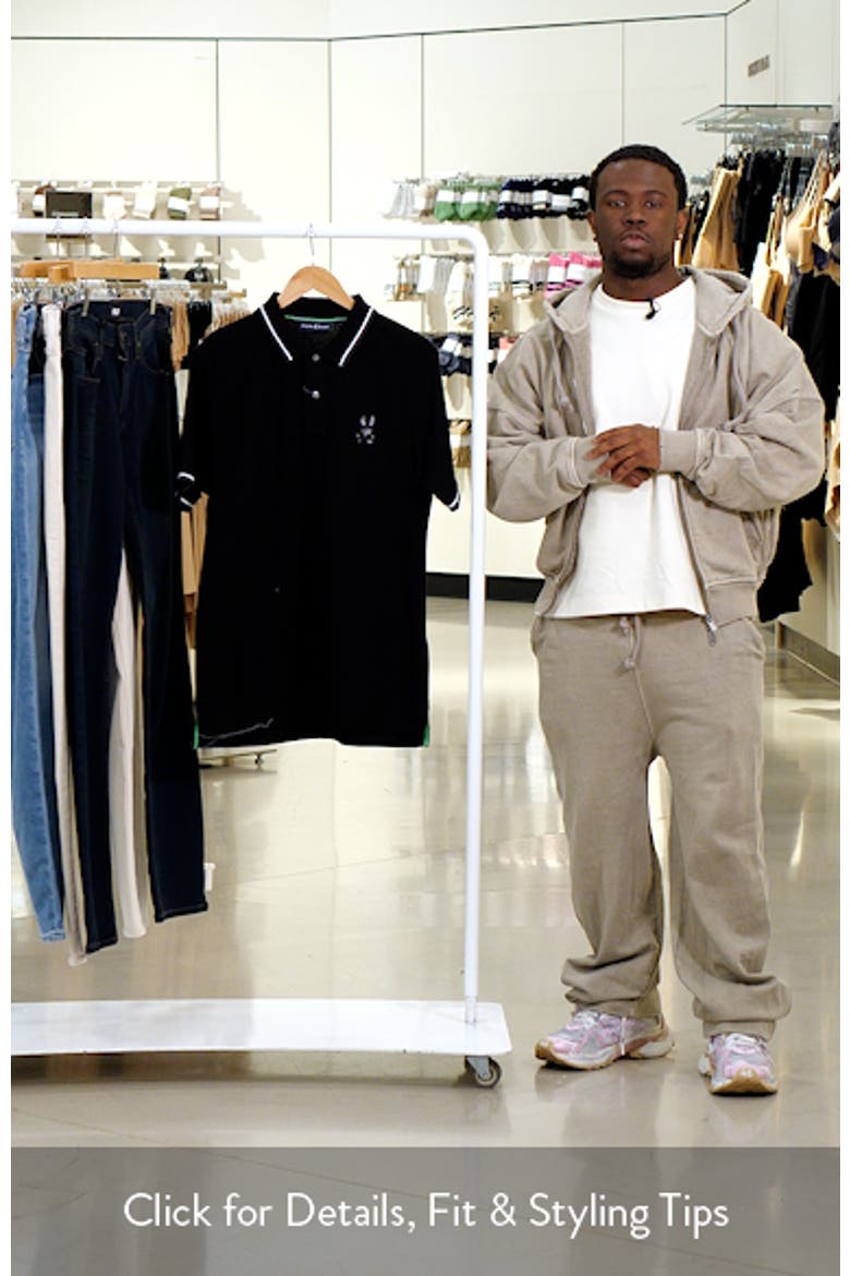 Baxter Tipped Pima Cotton Piqué Polo video