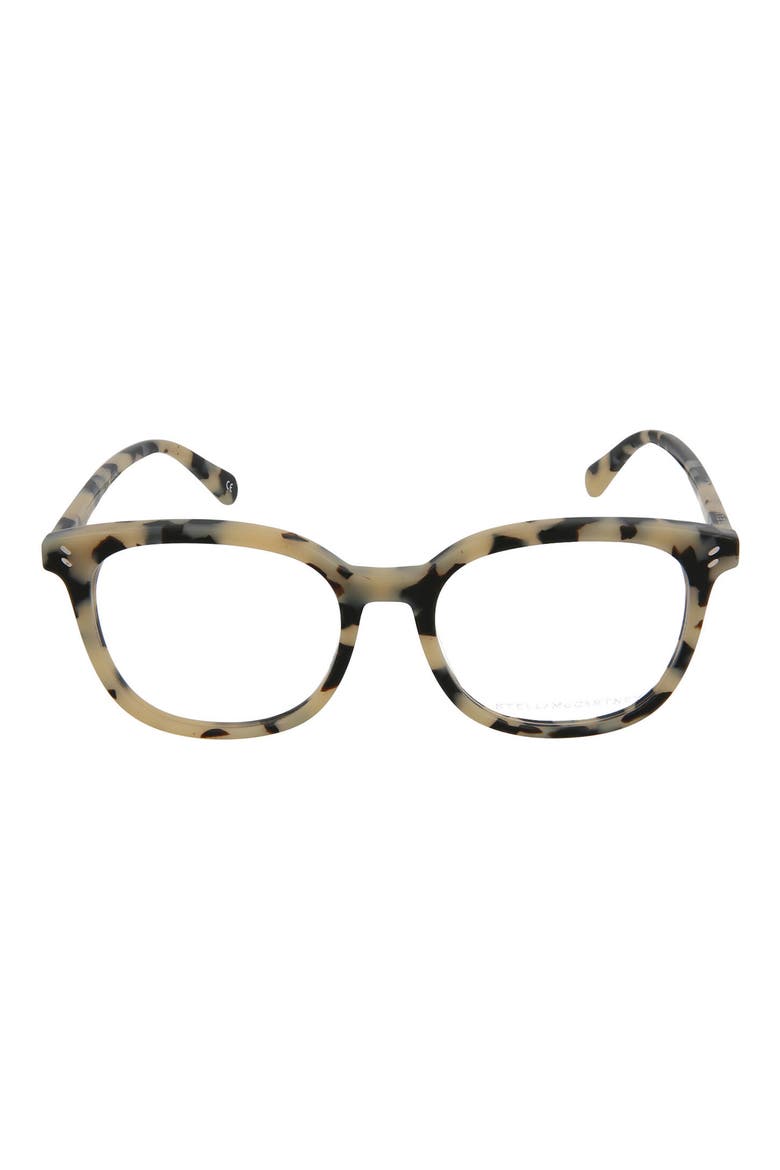 52mm Square Optical Frames, Main, color, HAVANA HAVANA TRANSPARENT/ TRN